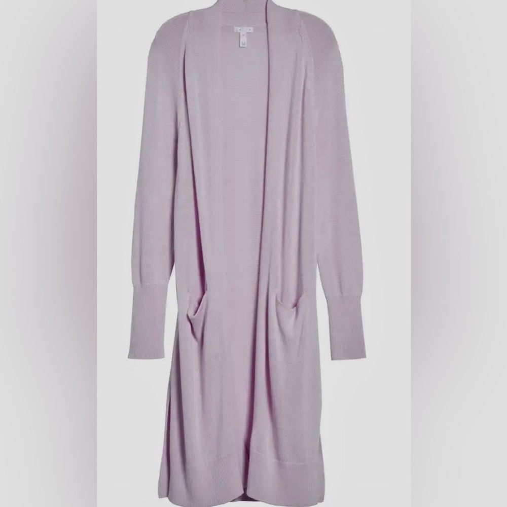 NWT Leith by Nordstrom Lilac Midi-Cardigan